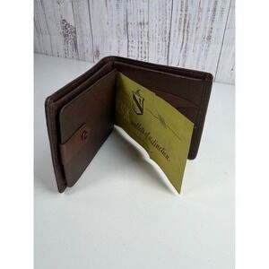 Vintage Hickok Mens Brown Pebbled Leather Bifold Wallet 1953 Classic NWOB